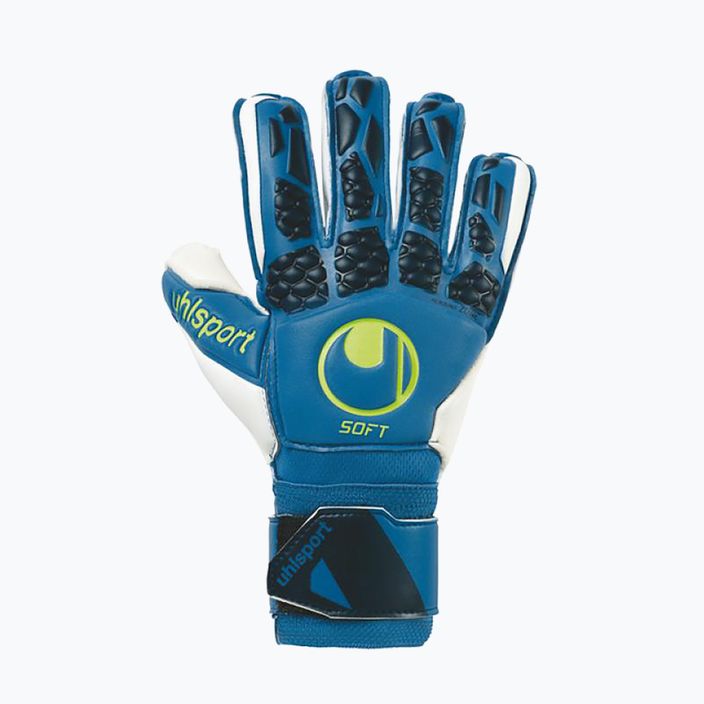 Παιδικά γάντια τερματοφύλακα uhlsport Hyperact Soft Flex Frame μπλε και λευκό 101123801 4