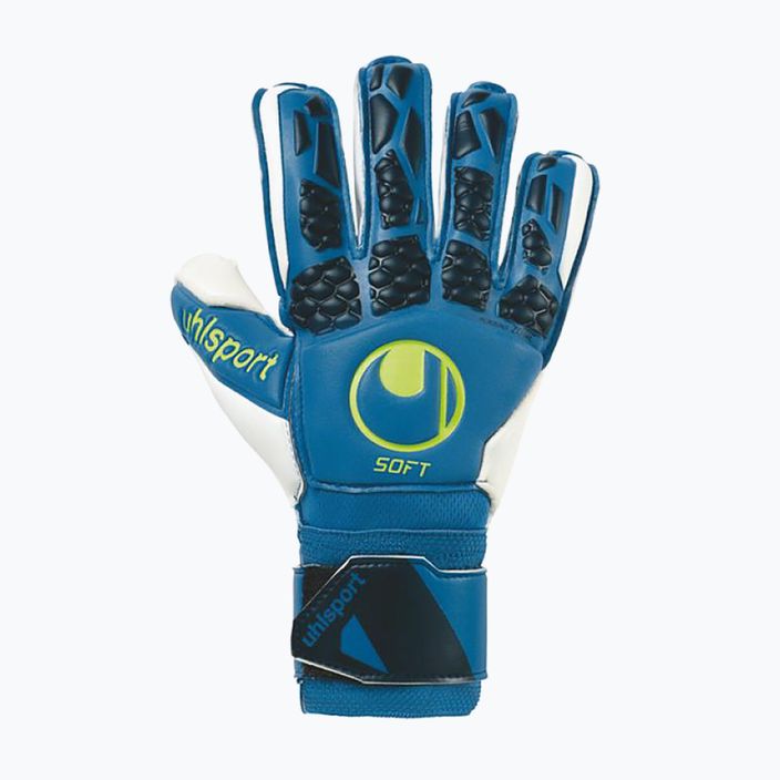 Γάντια τερματοφύλακα Uhlsport Hyperact Soft Flex Frame μπλε και λευκό 101123801 4