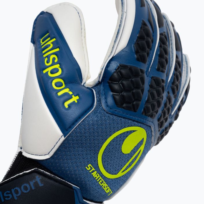 Παιδικά γάντια τερματοφύλακα uhlsport Hyperact Startersoft μπλε 101124001 3