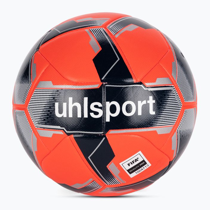 Ποδόσφαιρο uhlsport Match Addglue fluo κόκκινο/ναυτικό/ασημί μέγεθος 5