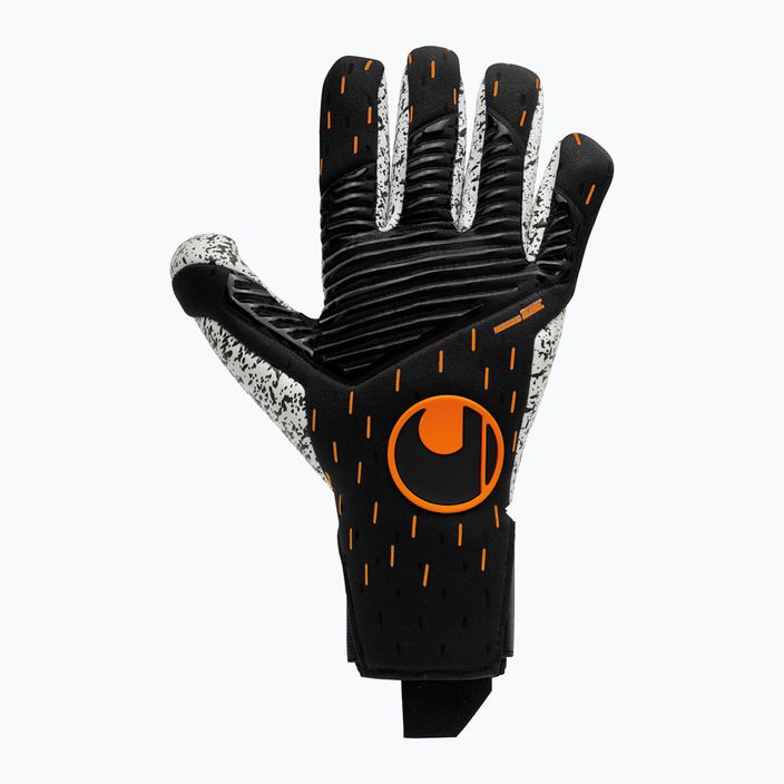 Uhlsport Speed Contact Supergrip+ Finger Surround γάντια τερματοφύλακα μαύρα και λευκά 101126001 5