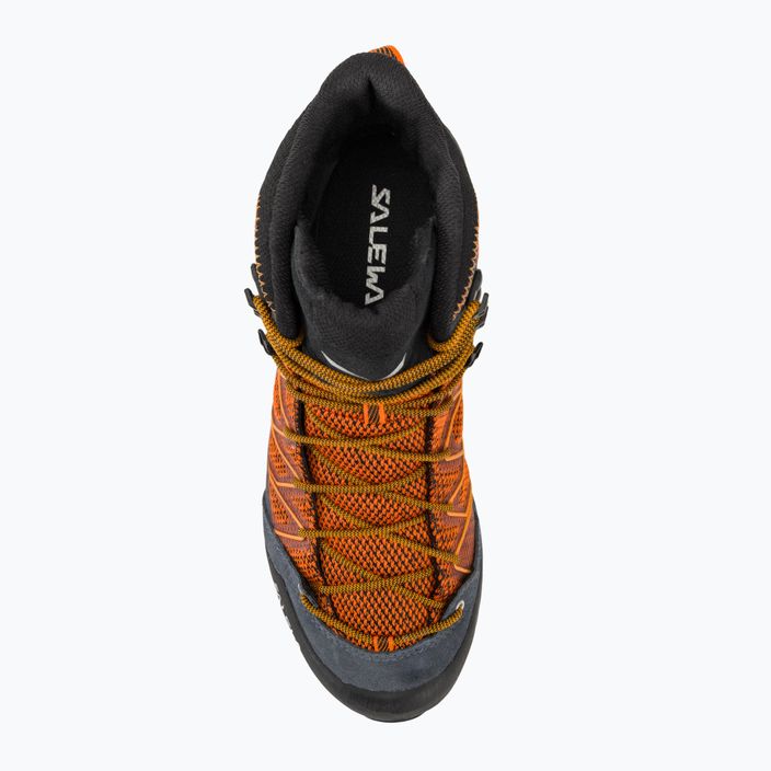 Ανδρικές μπότες πεζοπορίας Salewa MTN Trainer Lite Mid GTX μαύρο/καρότο 5