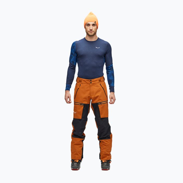 Salewa ανδρικό παντελόνι με μεμβράνη Sella 3L Ptxr πορτοκαλί 00-0000028193