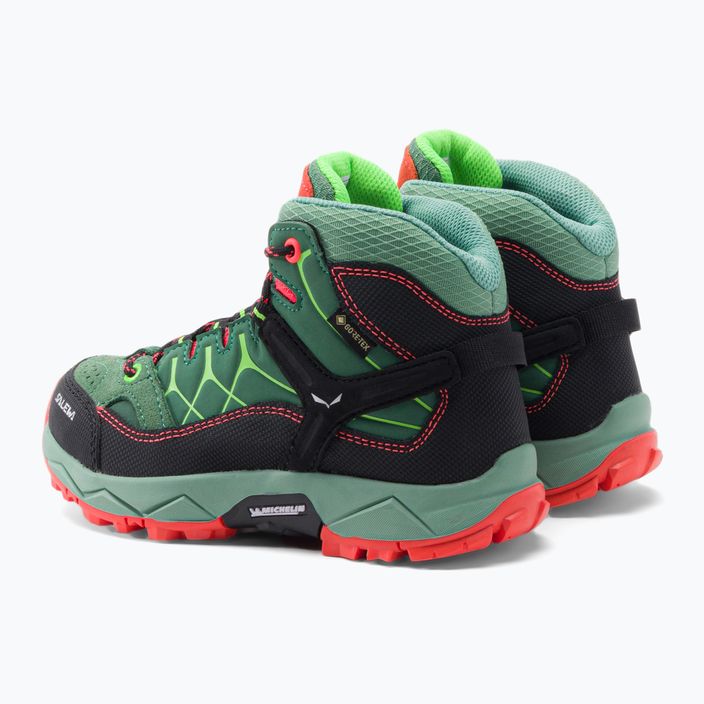 Παιδικές μπότες πεζοπορίας Salewa Alp Trainer Mid GTX πράσινο 00-0000064010 3