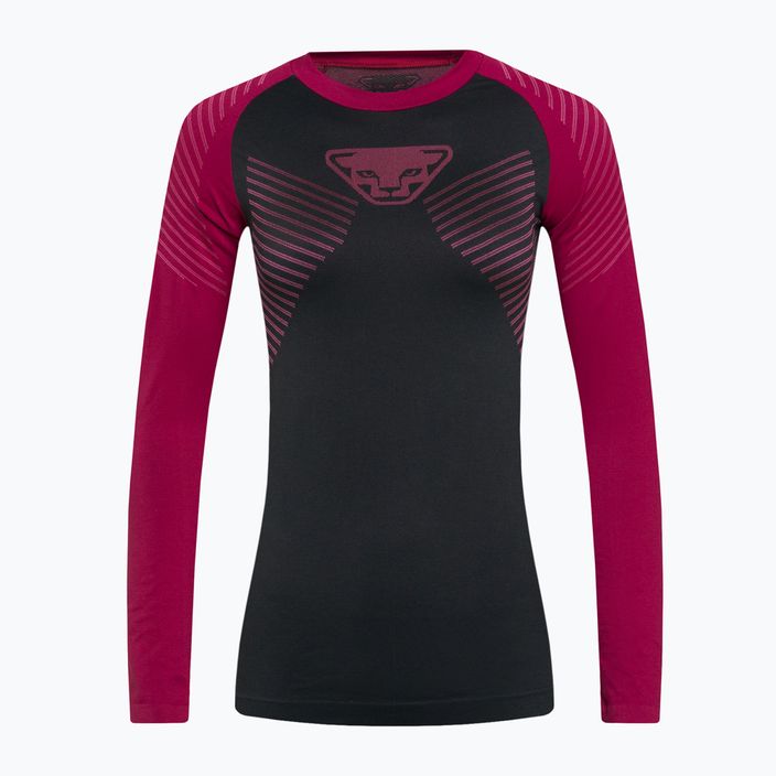 DYNAFIT Speed Dryarn LS γυναικείο θερμικό T-shirt μαύρο-κόκκινο 08-0000071057