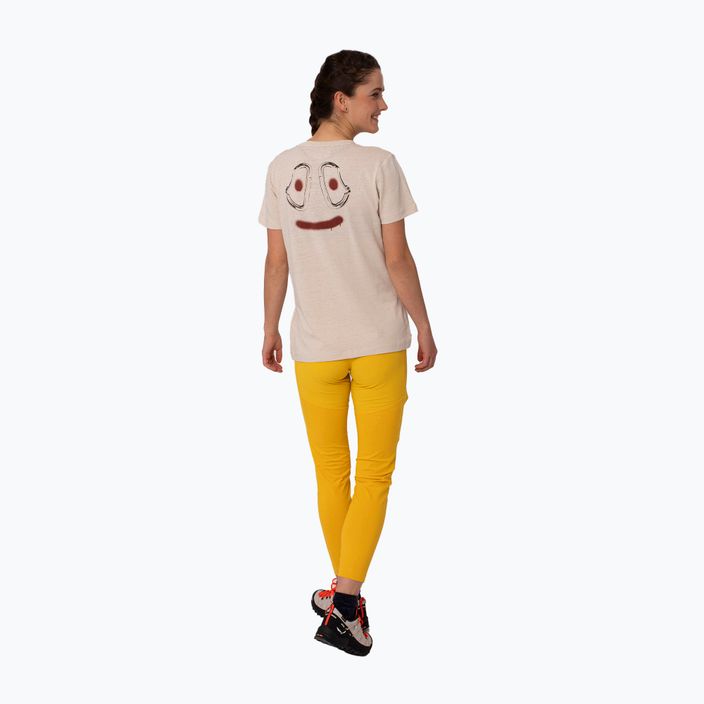 Salewa Lavaredo Hemp Print γυναικείο μπλουζάκι αναρρίχησης μπεζ 00-0000028368 2