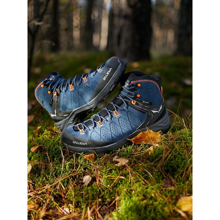 Ανδρικές μπότες πεζοπορίας Salewa Alp Trainer 2 Mid GTX μπλε 00-0000061382 13