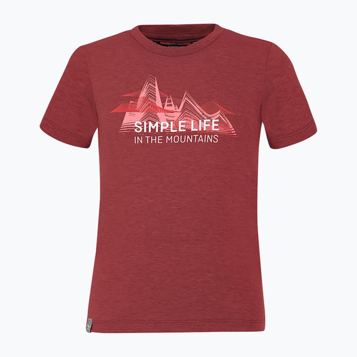 Salewa Simple Life Dry παιδικό πουκάμισο trekking κόκκινο 00-0000027774
