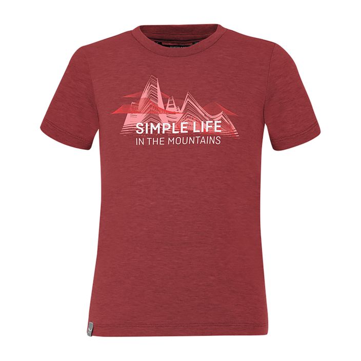 Salewa Simple Life Dry παιδικό πουκάμισο trekking κόκκινο 00-0000027774 2