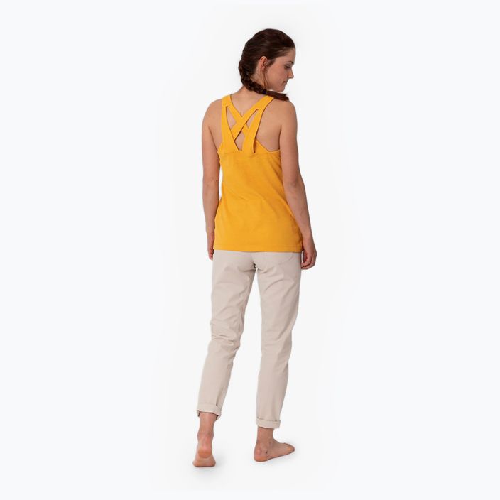 Salewa γυναικείο μπλουζάκι αναρρίχησης Lavaredo Hemp Graphic Tank κίτρινο 00-0000028535 2