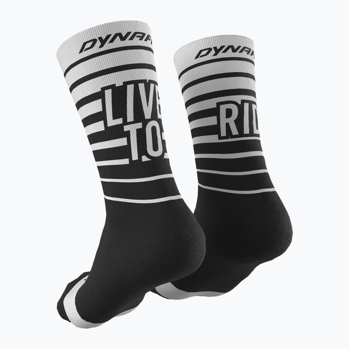 DYNAFIT Live To Ride κάλτσες ποδηλασίας μαύρο και άσπρο 08-0000071746 2