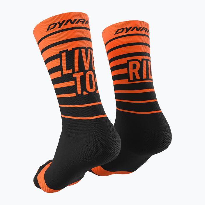 DYNAFIT Live To Ride κάλτσες ποδηλασίας μαύρο και πορτοκαλί 08-0000071746 2