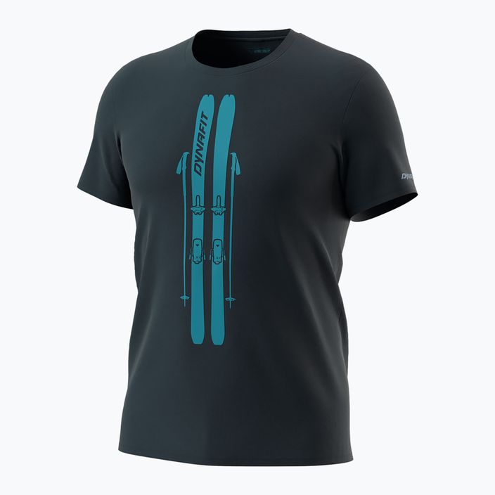 Ανδρικό μπλουζάκι DYNAFIT Graphic CO blueberry/skis T-shirt 5