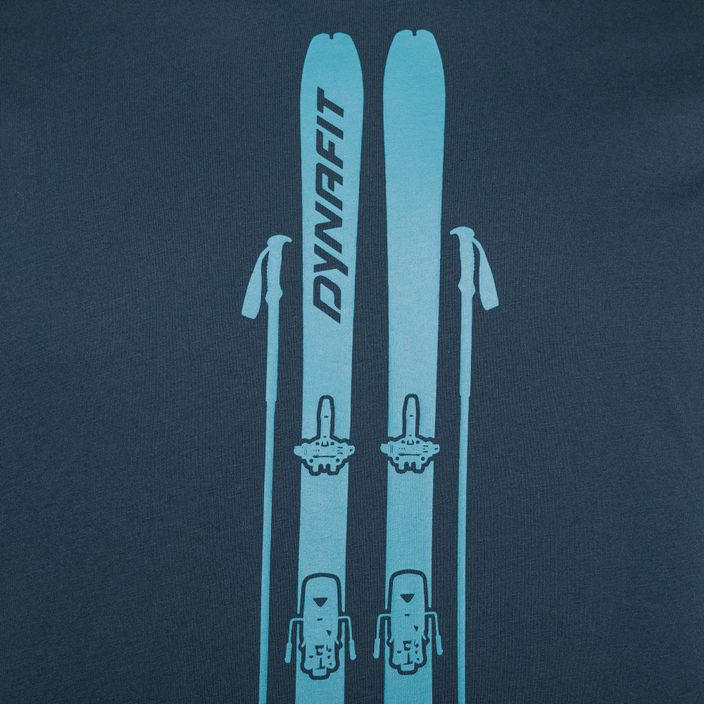 Ανδρικό μπλουζάκι DYNAFIT Graphic CO blueberry/skis T-shirt 3