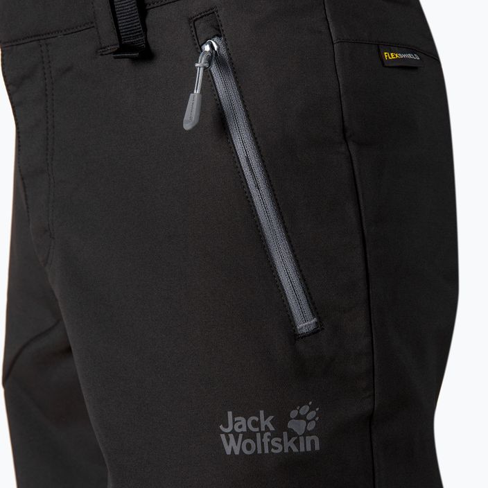 Jack Wolfskin ανδρικό σορτς Trekking Active Track μαύρο 1503791_6000 4