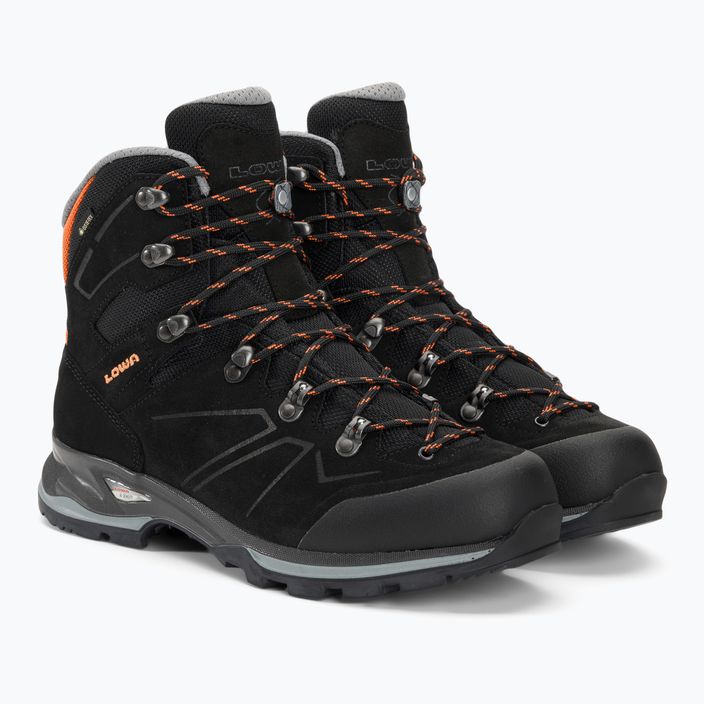 Ανδρικές μπότες πεζοπορίας LOWA Baldo GTX μαύρο/πορτοκαλί 4