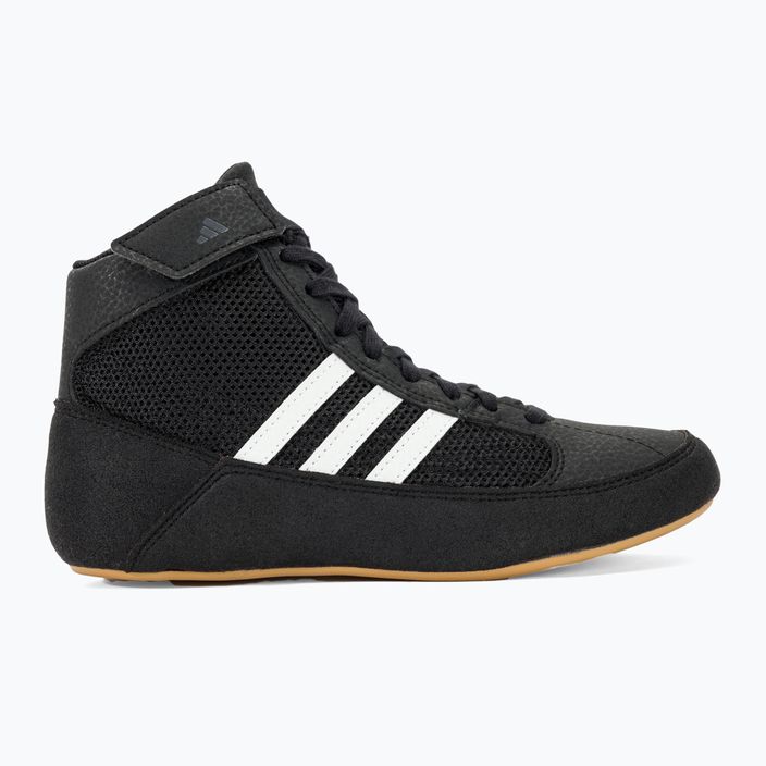 adidas Havoc παιδικά παπούτσια πυγμαχίας μαύρο/λευκό 2