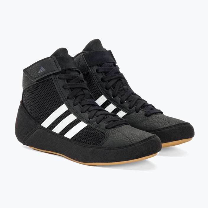 adidas Havoc παιδικά παπούτσια πυγμαχίας μαύρο/λευκό 4