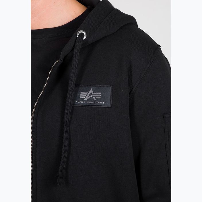 Ανδρικό φούτερ Alpha Industries Back Print Zip μαύρο 4