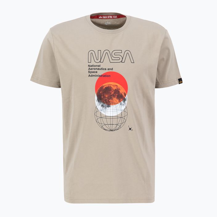 Alpha Industries NASA Orbit T vintage sand ανδρικό t-shirt 3