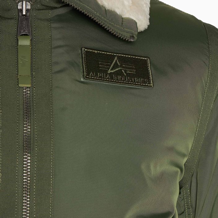 Alpha Industries ανδρικό μπουφάν B15-3 TT πράσινο φασκόμηλο 3