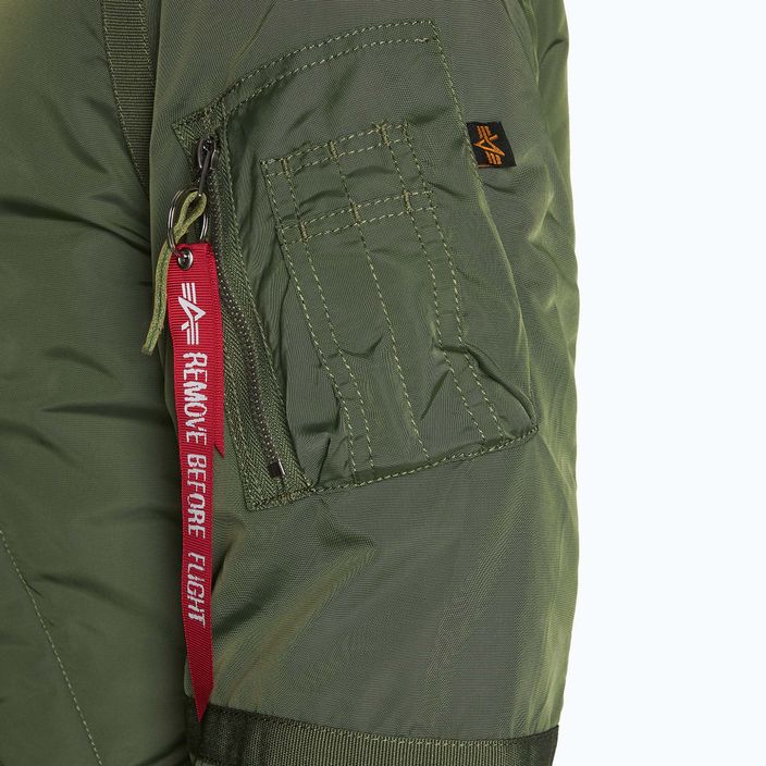 Alpha Industries ανδρικό μπουφάν B15-3 TT πράσινο φασκόμηλο 5