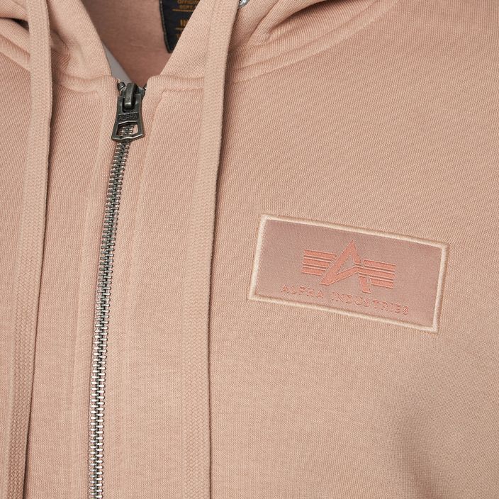 Ανδρικό φούτερ Alpha Industries Back Print Zip με φερμουάρ σε κοραλλί χρώμα 3