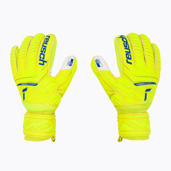 Reusch Attrakt Grip Finger Support Γάντια τερματοφύλακα Κίτρινο 5270810