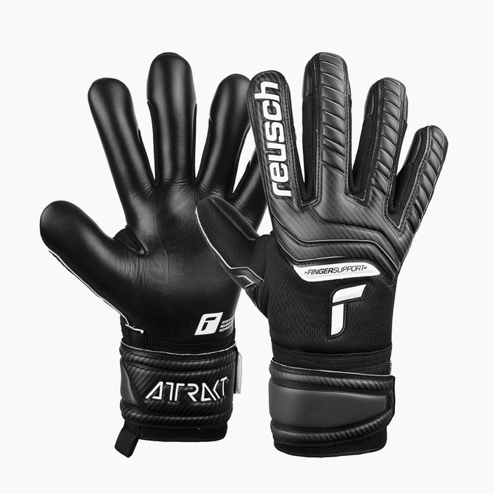 Reusch Attrakt Infinity Finger Support Γάντια τερματοφύλακα μαύρα 5270720-7700 5