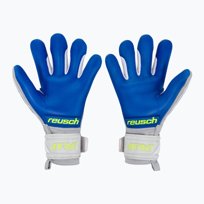 Reusch Attrakt Grip Evolution Finger Support Junior παιδικά γάντια τερματοφύλακα γκρι 5272820 2