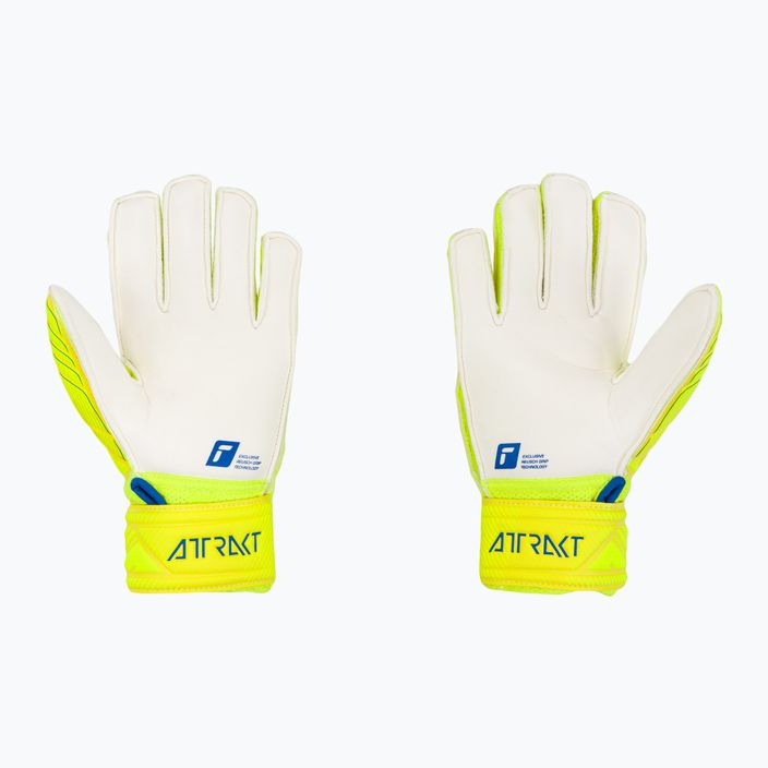 Reusch Attrakt Grip Finger Support Γάντια τερματοφύλακα Junior κίτρινο 5272810 2