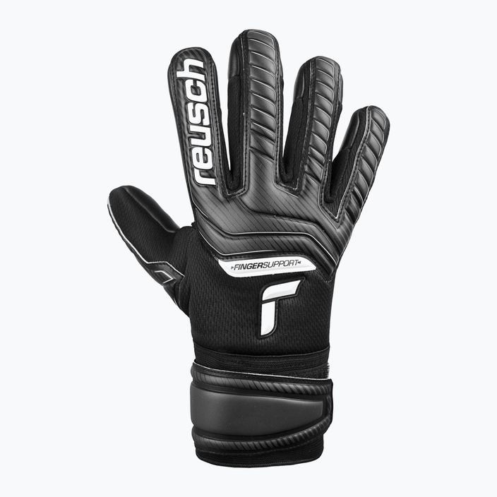 Reusch Attrakt Infinity Finger Support παιδικά γάντια τερματοφύλακα μαύρο 5272720 5