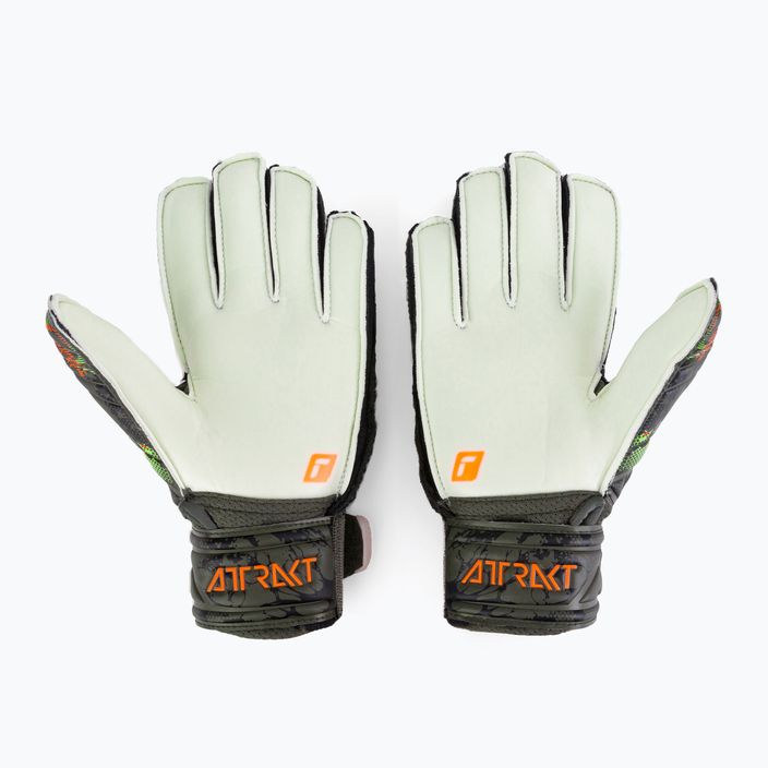 Reusch Attrakt Solid Finger Support Junior παιδικά γάντια τερματοφύλακα πράσινα 5372010-5556 2