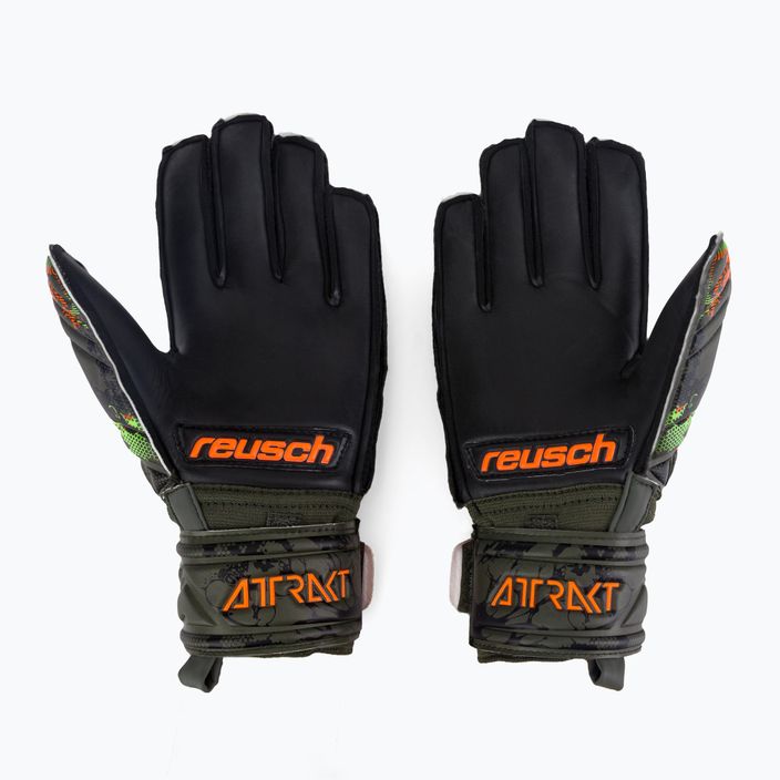 Reusch Attrakt Silver Junior παιδικά γάντια τερματοφύλακα πράσινα 5372015-5555 2