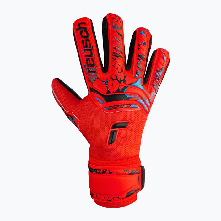 Reusch Attrakt Grip Evolution Finger Support Junior παιδικά γάντια τερματοφύλακα κόκκινα 5372820-3333 4
