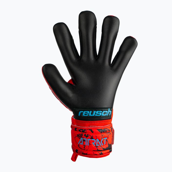 Reusch Attrakt Grip Evolution Finger Support Junior παιδικά γάντια τερματοφύλακα κόκκινα 5372820-3333 5