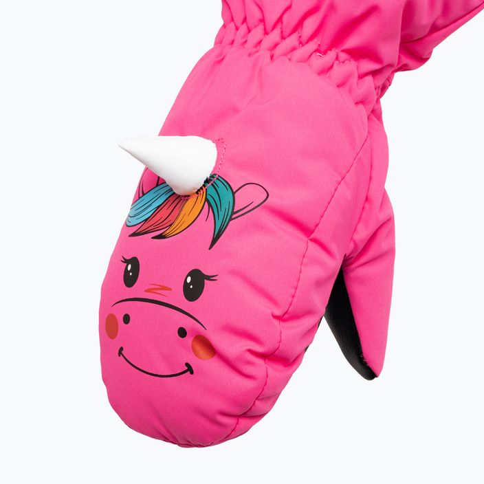 Reusch παιδικά γάντια σκι Sweety Mitten ροζ μονόκερος 4