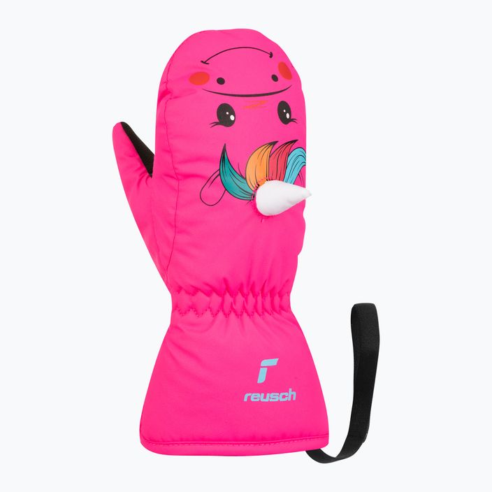 Reusch παιδικά γάντια σκι Sweety Mitten ροζ μονόκερος 7