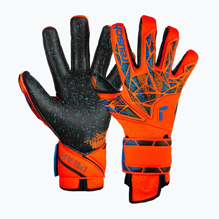 Γάντια τερματοφύλακα Reusch Attrakt Fusion Guardian hyper orange/ηλεκτρικό μπλε/μαύρο