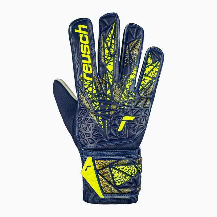Reusch Attrakt Starter Solid premium μπλε/κίτρινα γάντια τερματοφύλακα 2
