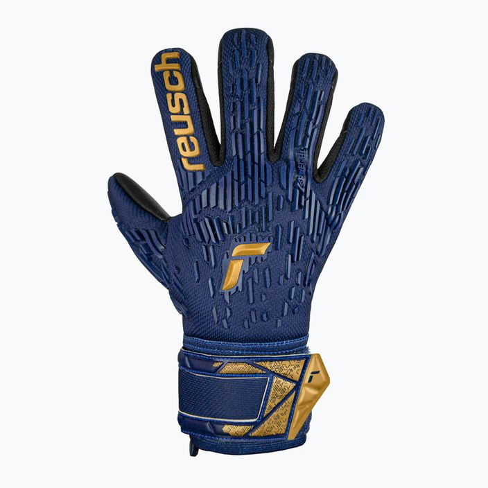 Παιδικά γάντια τερματοφύλακα Reusch Attrakt Freegel Silver Junior premium μπλε/χρυσό/μαύρο 2