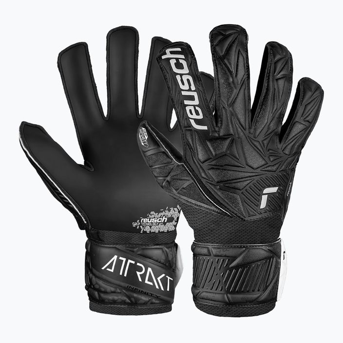 Reusch Attrakt Infinity Junior παιδικά γάντια τερματοφύλακα μαύρα