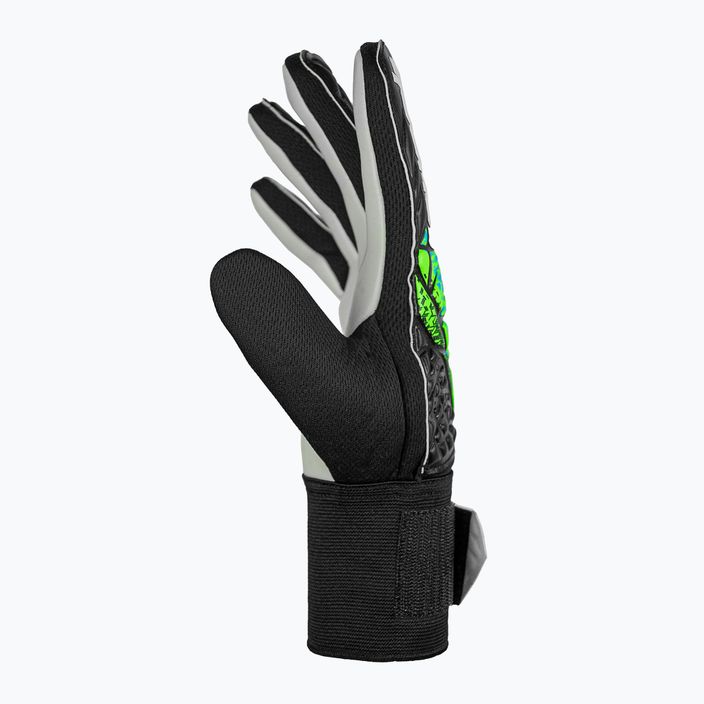 Reusch Attrakt Starter Solid Junior παιδικά γάντια τερματοφύλακα μαύρα/fluo lime/aqua 4