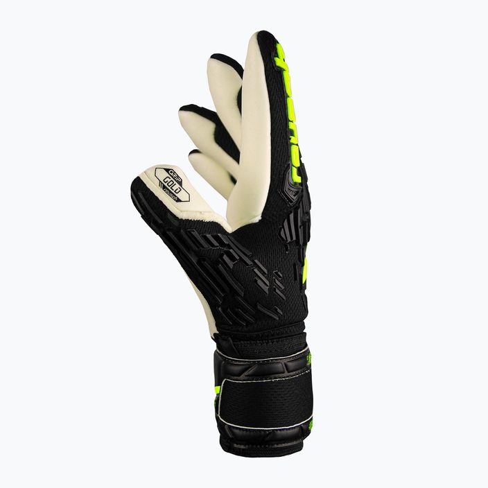 Reusch Attrakt Freegel Gold Finger Support Γάντια τερματοφύλακα Junior μαύρα/κίτρινα ασφαλείας 4