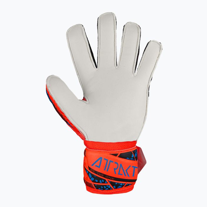 Reusch Attrakt Solid Finger Support Junior hyper orng/elec μπλε παιδικά γάντια τερματοφύλακα 3