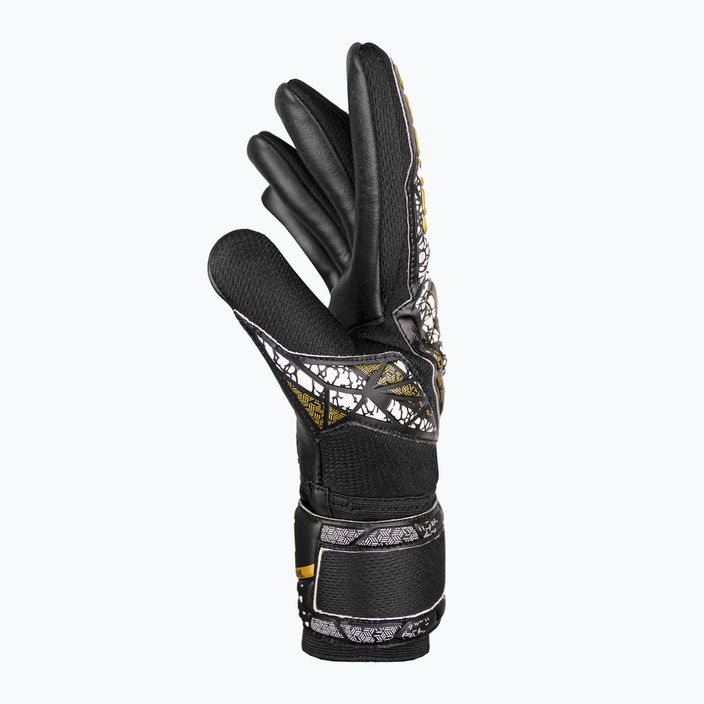 Reusch Attrakt Silver NC Finger Support γάντι τερματοφύλακα μαύρο/χρυσό/λευκό/μαύρο 4