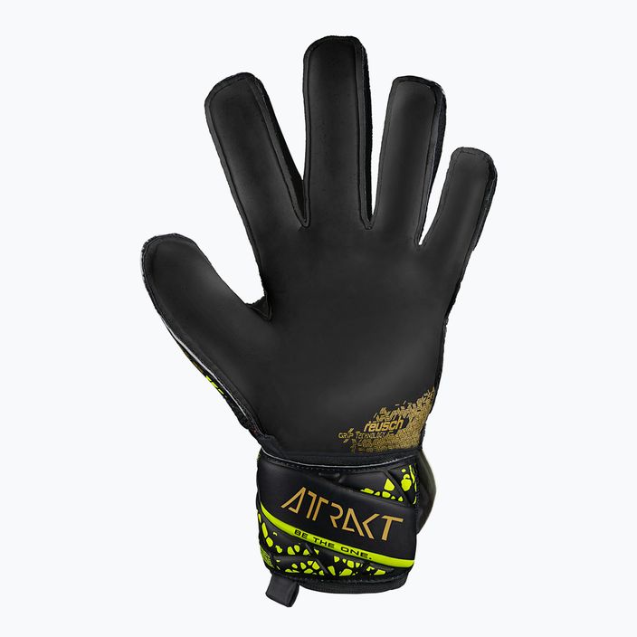 Γάντια τερματοφύλακα Reusch Attrakt Infinity Finger Support μαύρο/χρυσό/κίτρινο/μαύρο 3