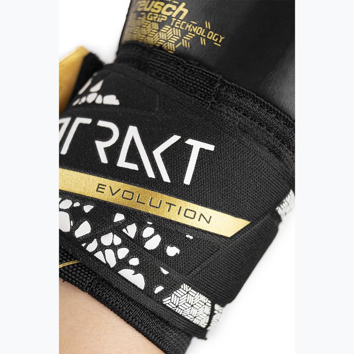 Reusch Attrakt Gold X Evolution Cut Finger Support γάντια τερματοφύλακα μαύρο/χρυσό/λευκό/μαύρο 9