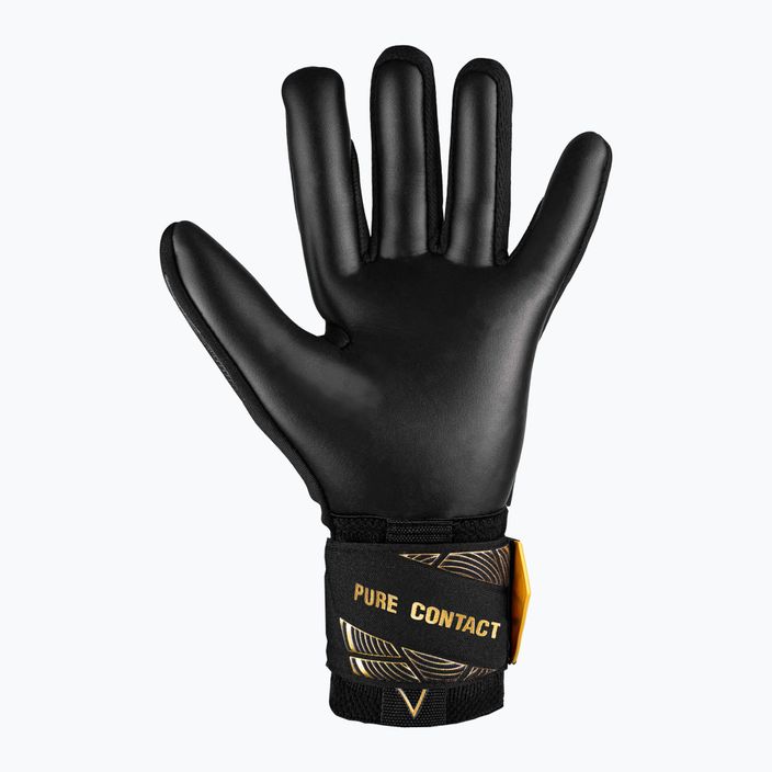 Γάντια τερματοφύλακα Reusch Pure Contact Infinity μαύρο/χρυσό/μαύρο 3
