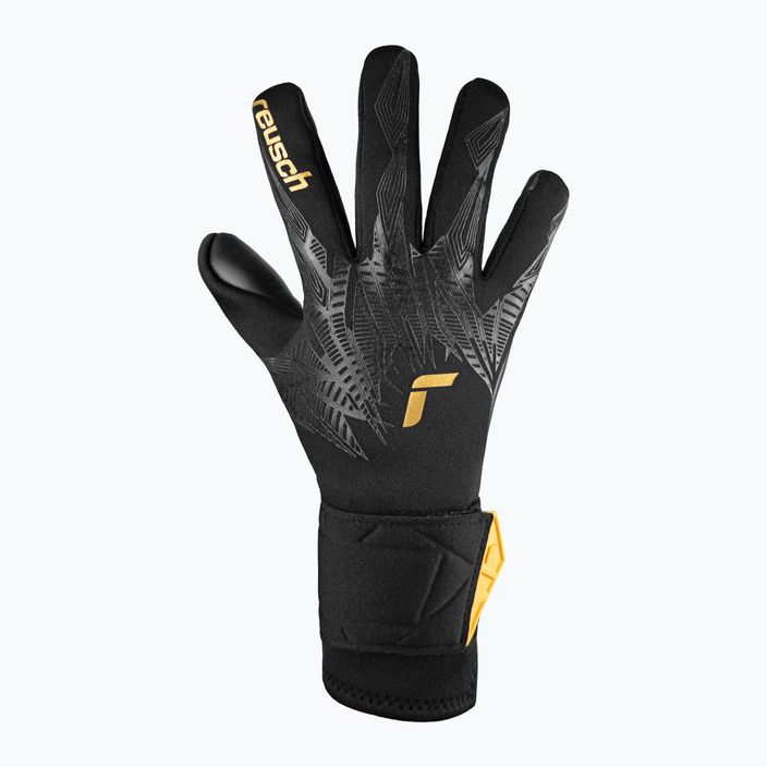 Reusch Pure Contact Infinity Junior παιδικά γάντια τερματοφύλακα μαύρο/χρυσό/μαύρο 2